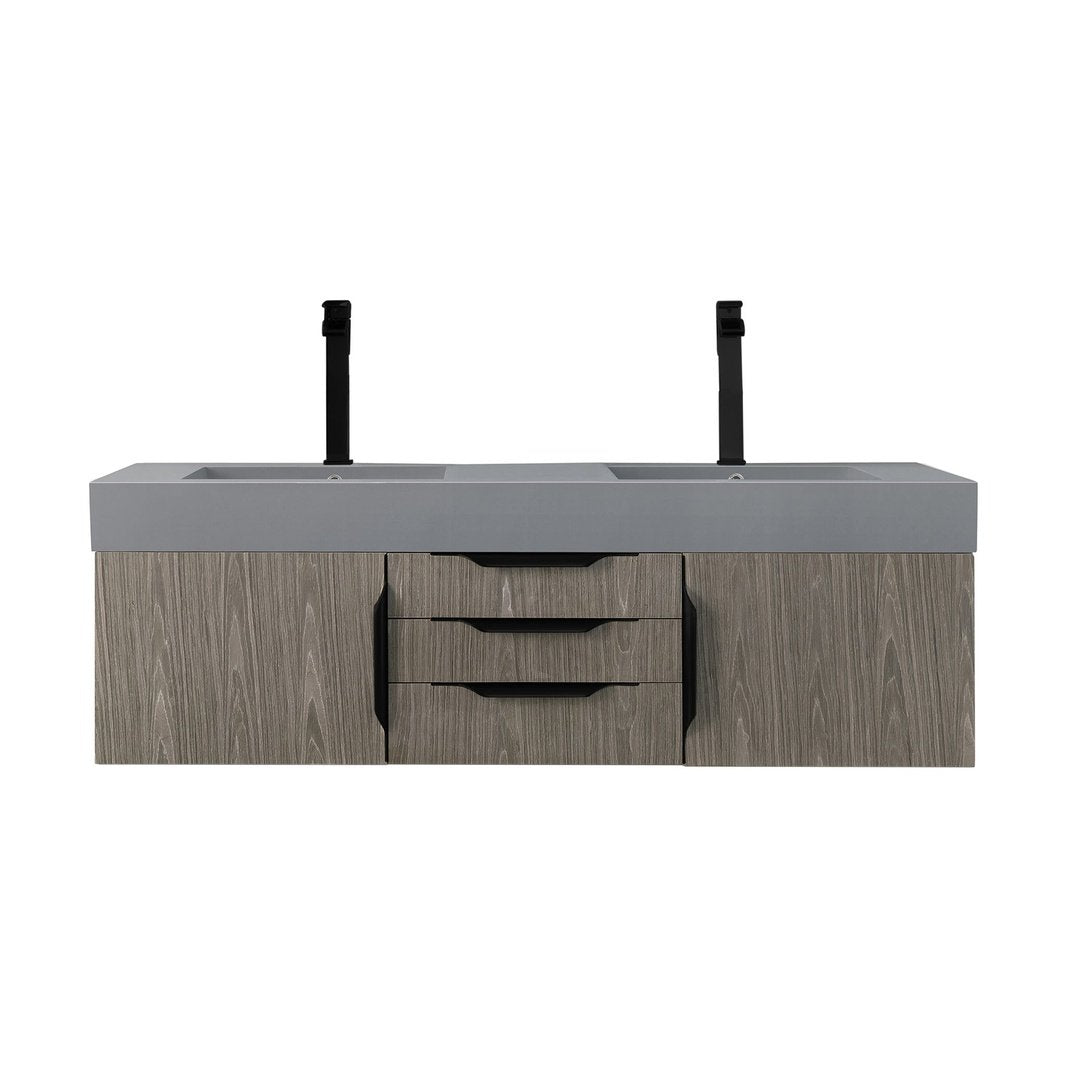 James Martin Vanities Mercer Island 59" Double Vanity - 389-V59D-AGR-G-DGG