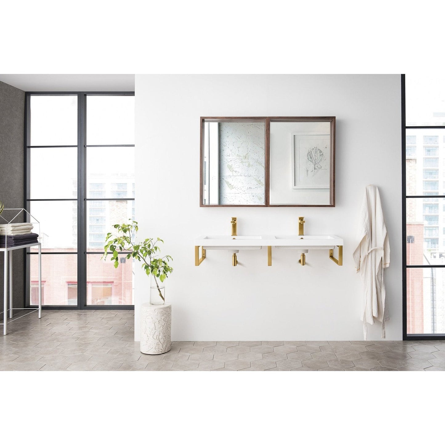 James Martin Vanities Three Boston 18" Wall Brackets - 055BK18BNK63WG2