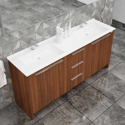 Casa Mare Nona Modern Double Sink Freestanding Bathroom Vanity and Sink Combo - Nona152GG-60