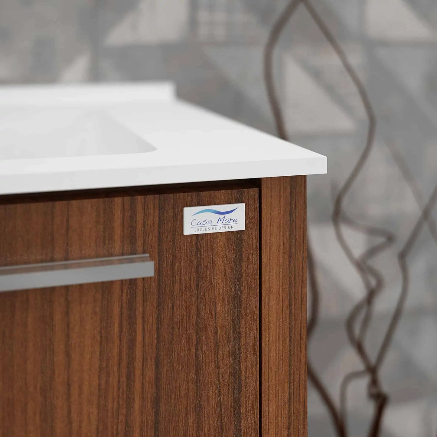 Casa Mare Nona Modern Double Sink Freestanding Bathroom Vanity and Sink Combo - Nona152GG-60
