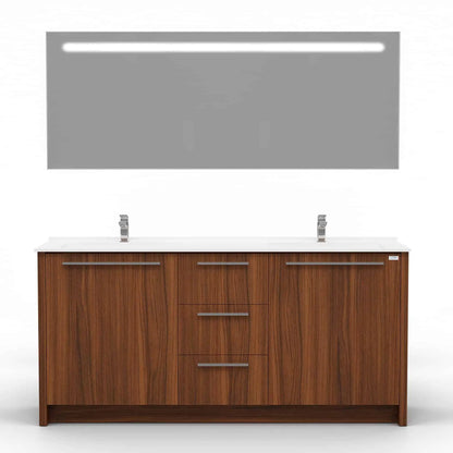 Casa Mare Nona Modern Double Sink Freestanding Bathroom Vanity and Sink Combo - Nona152GG-60