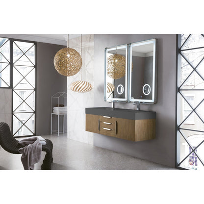James Martin Vanities Mercer Island 59" Double Vanity - 389-V59D-AGR-G-DGG
