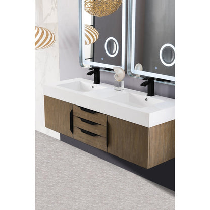 James Martin Vanities Mercer Island 59" Double Vanity - 389-V59D-AGR-G-DGG