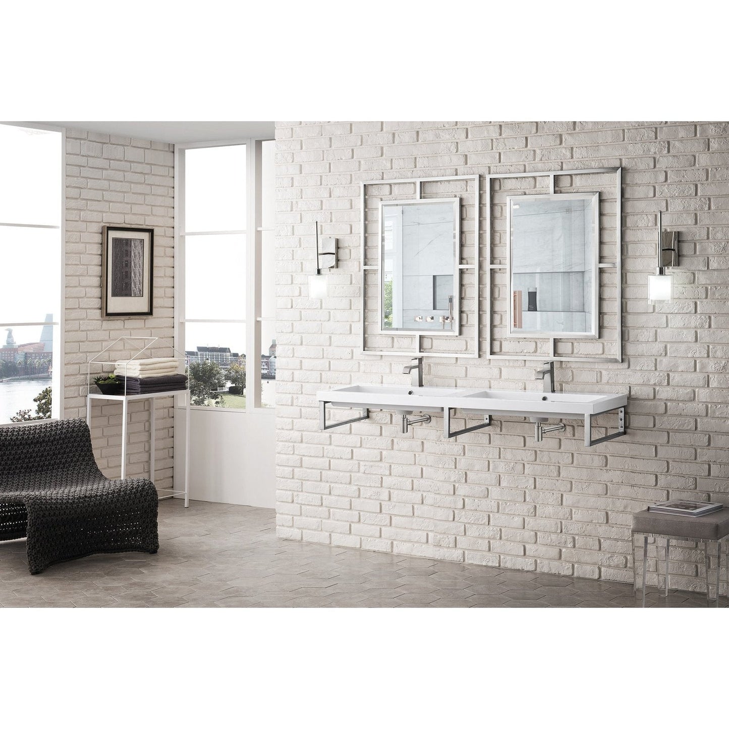 James Martin Vanities Three Boston 18" Wall Brackets - 055BK18BNK63WG2