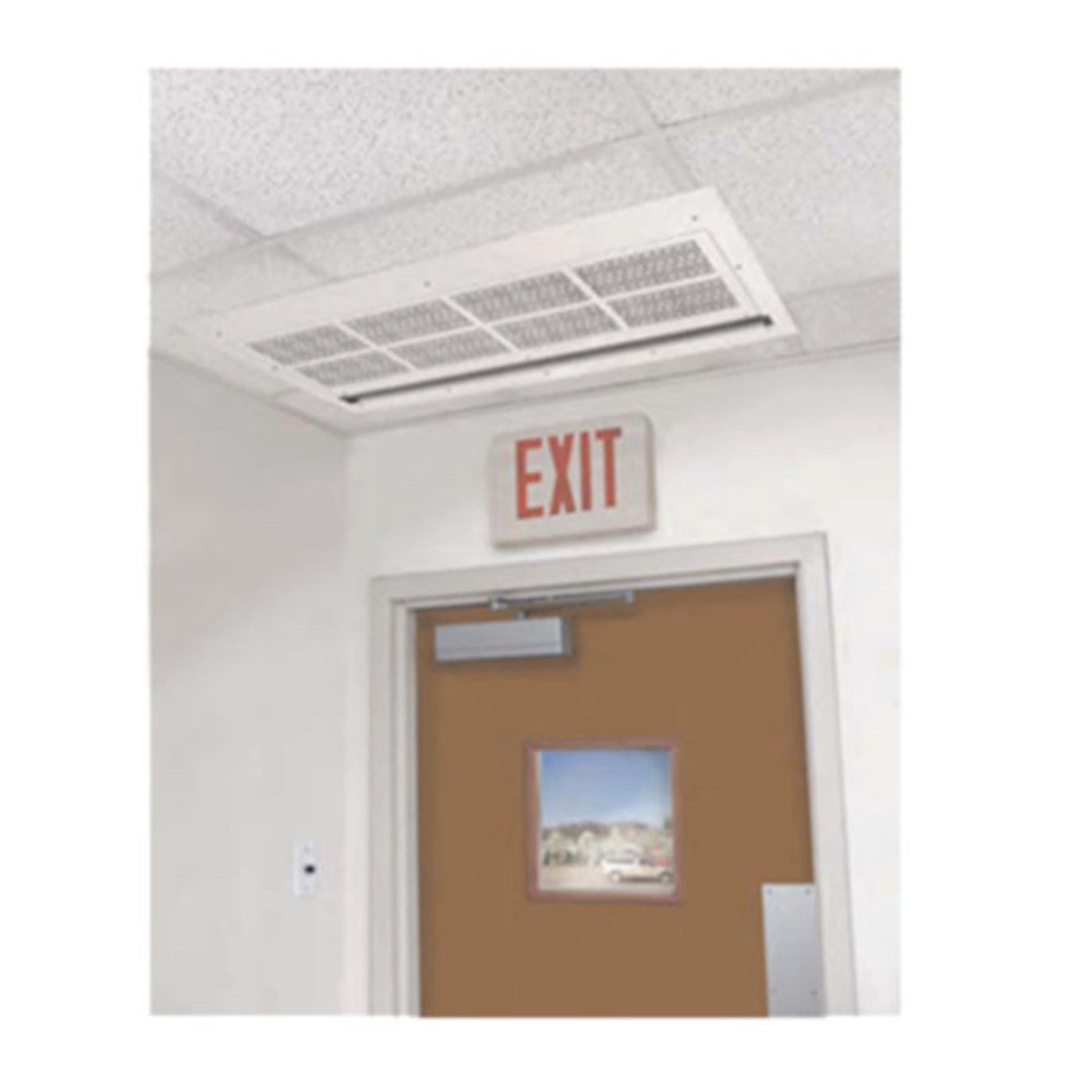 Curtron S-ICM-84-2-EH-FILTER 87" In-Ceiling Mounted Air Curtain with Air Filter - CUSICM842EHFILTER