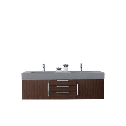 James Martin Vanities Mercer Island 59" Double Vanity - 389-V59D-AGR-G-DGG