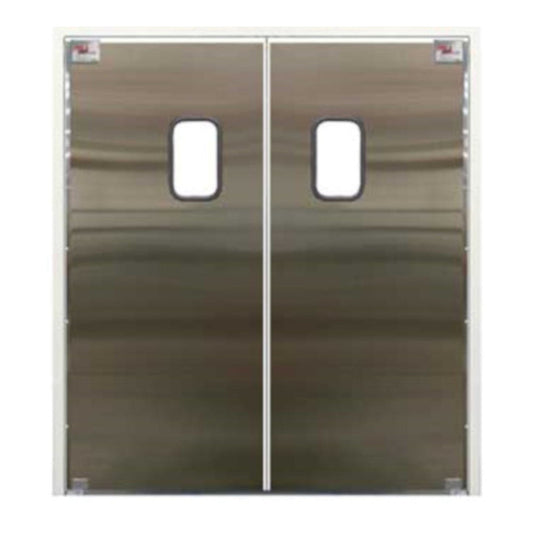 Curtron SPD-30-SS-DBL-9696 96" x 96" Service-Pro Series 30 Double Swing Door - CUSPD30SSDBL9696