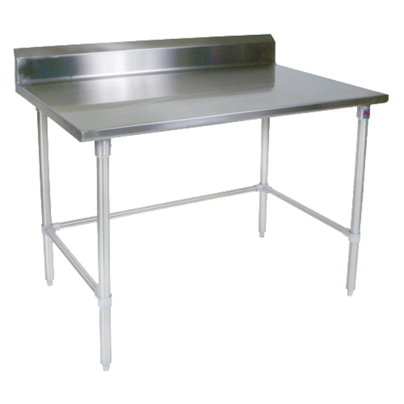John Boos ST6R5-2496SBK Open Base 96" W x 24" D Stainless Steel Work Table - JBST6R52496SBK