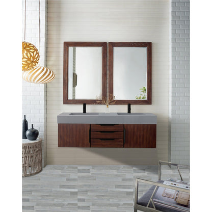 James Martin Vanities Mercer Island 59" Double Vanity - 389-V59D-AGR-G-DGG