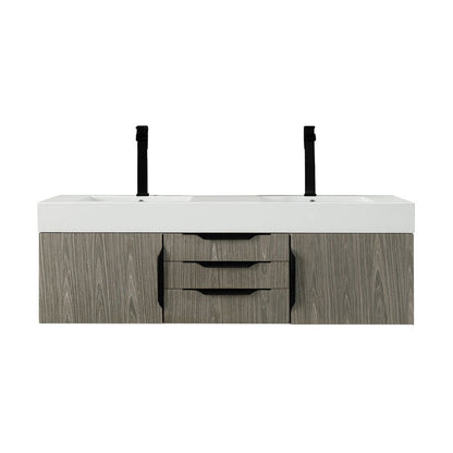 James Martin Vanities Mercer Island 59" Double Vanity - 389-V59D-AGR-G-DGG