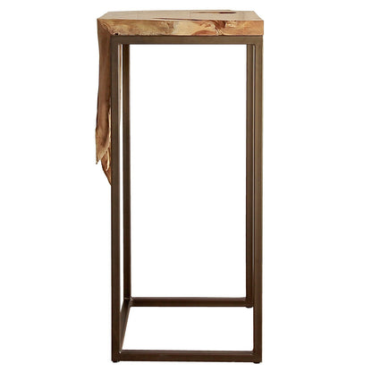 New Pacific Direct Jansen Reclaimed Teak Root High Side/ End Table, Natural  - 9600028