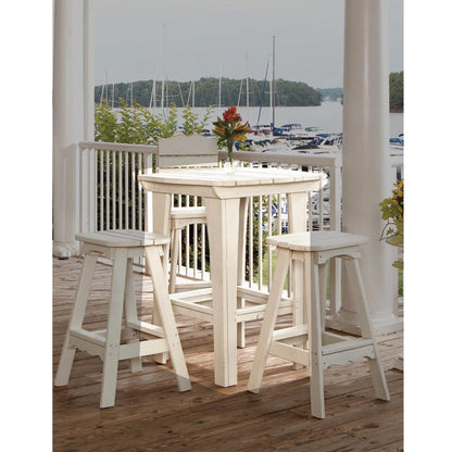 Uwharrie Chair Companion Series Wood Square Bar Table -  5063