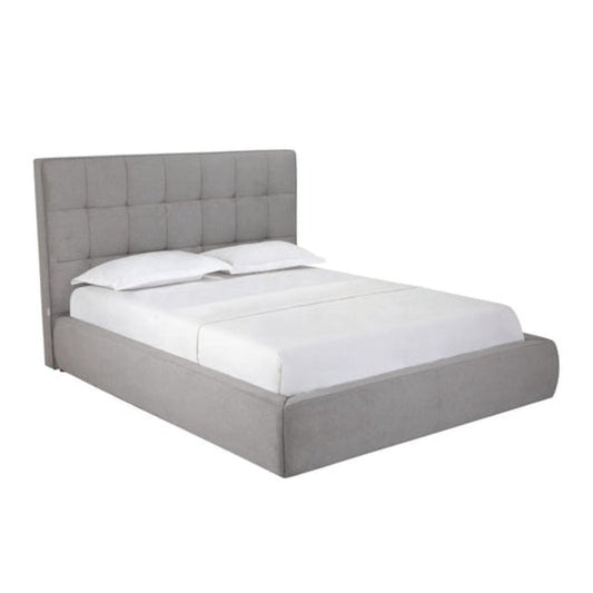 Whiteline Modern Living Dexter Bed Queen In Grey Colour - BQ2013F
