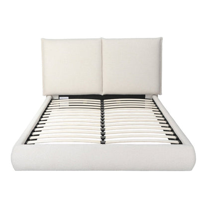 Whiteline Modern Living Eric Queen Bed in Beige Color - BQ2011F
