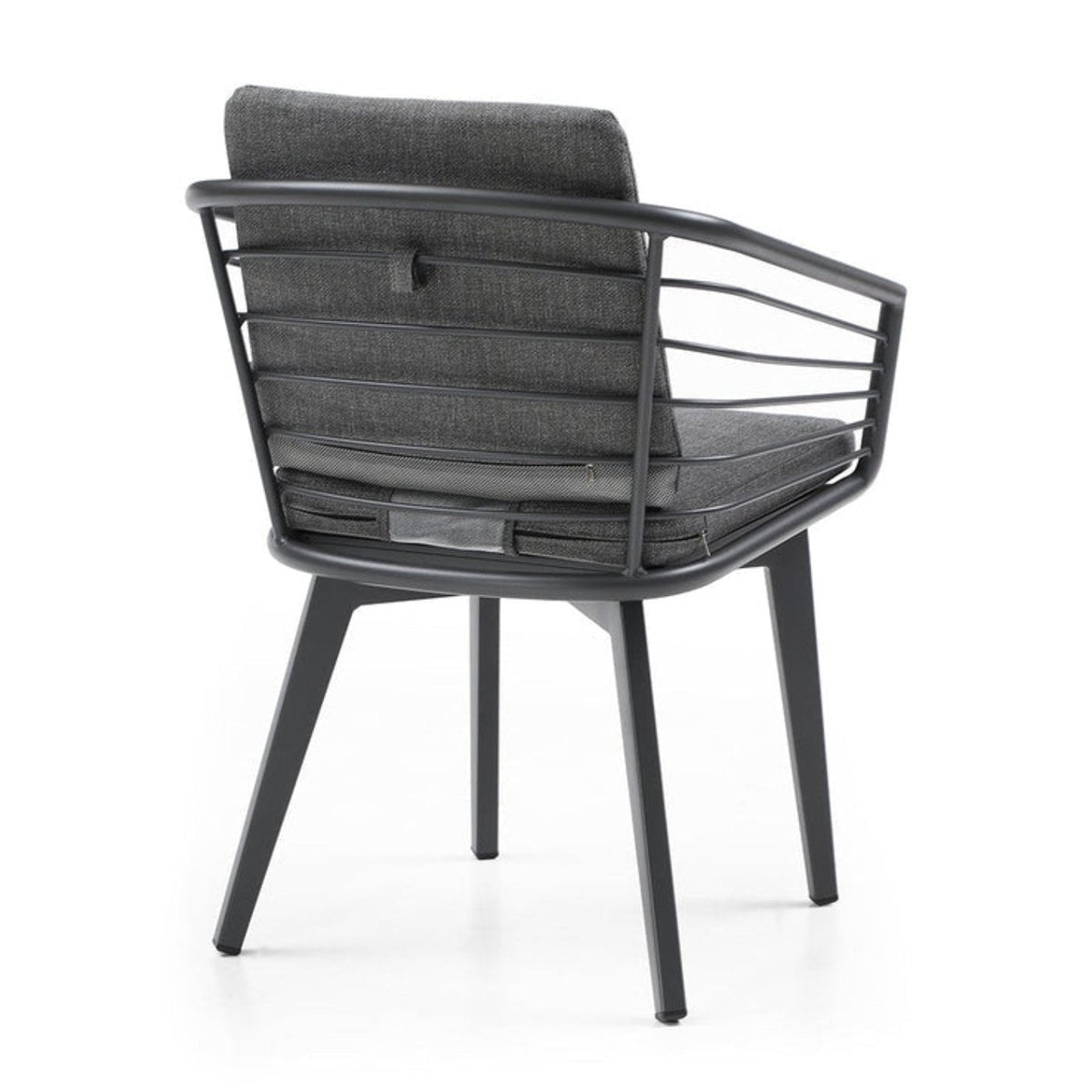 Whiteline Modern Living Kassey Outdoor Dining Armchair DAC1835-DGRY