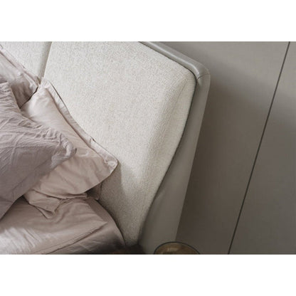Whiteline Modern Living Romina Queen Bed in Light Grey Color - BQ2020P