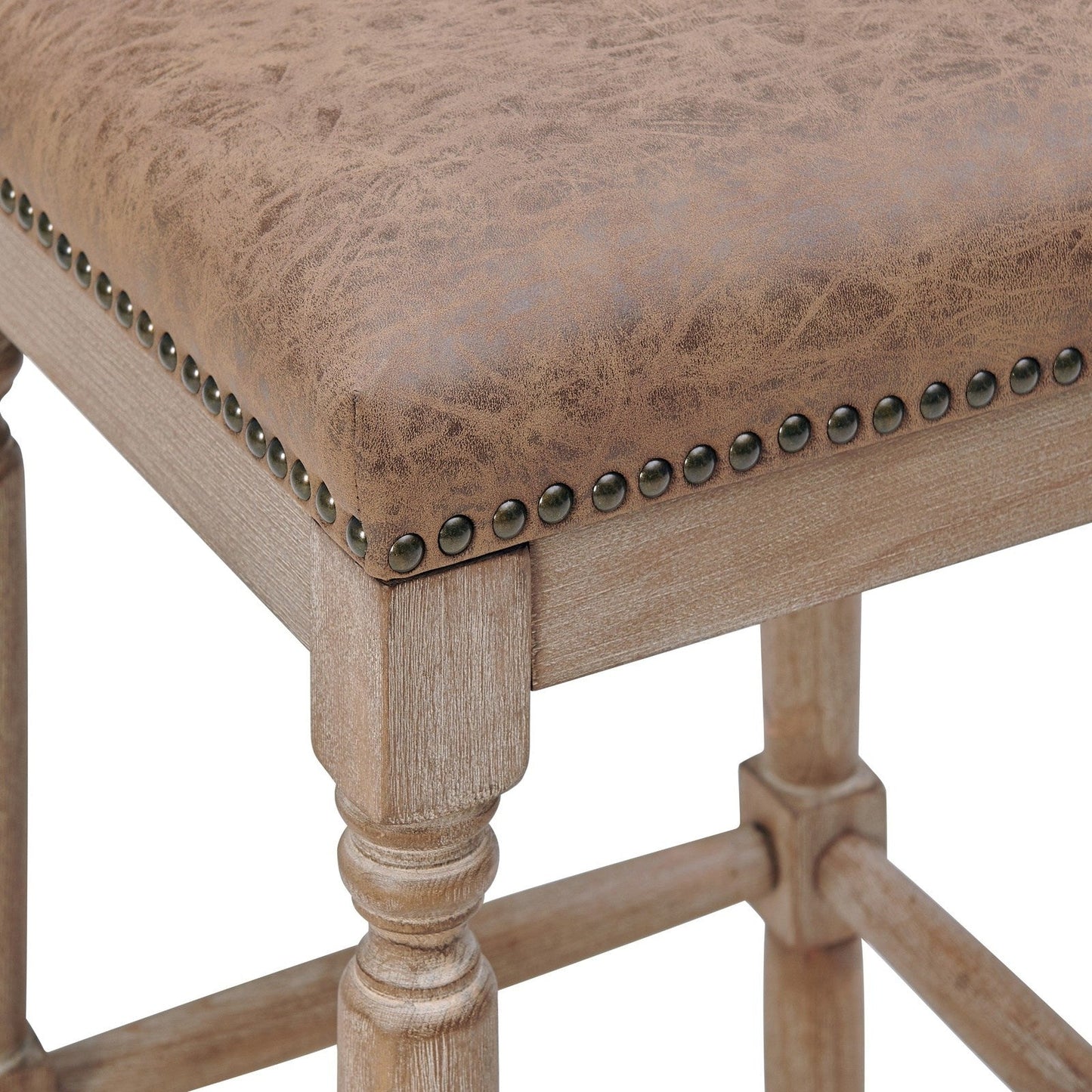 New Pacific Direct Ernie PU Counter Stool, (Set of 2) -  3900056-NCE