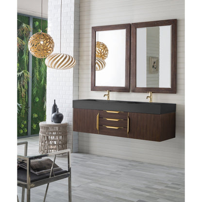 James Martin Vanities Mercer Island 59" Double Vanity - 389-V59D-AGR-G-DGG