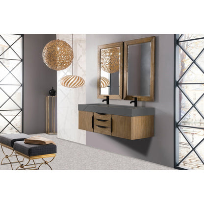 James Martin Vanities Mercer Island 59" Double Vanity - 389-V59D-AGR-G-DGG